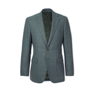 Dan wool linen checked suit