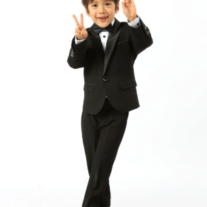 Edward pin dot fine texture boys tuxedo