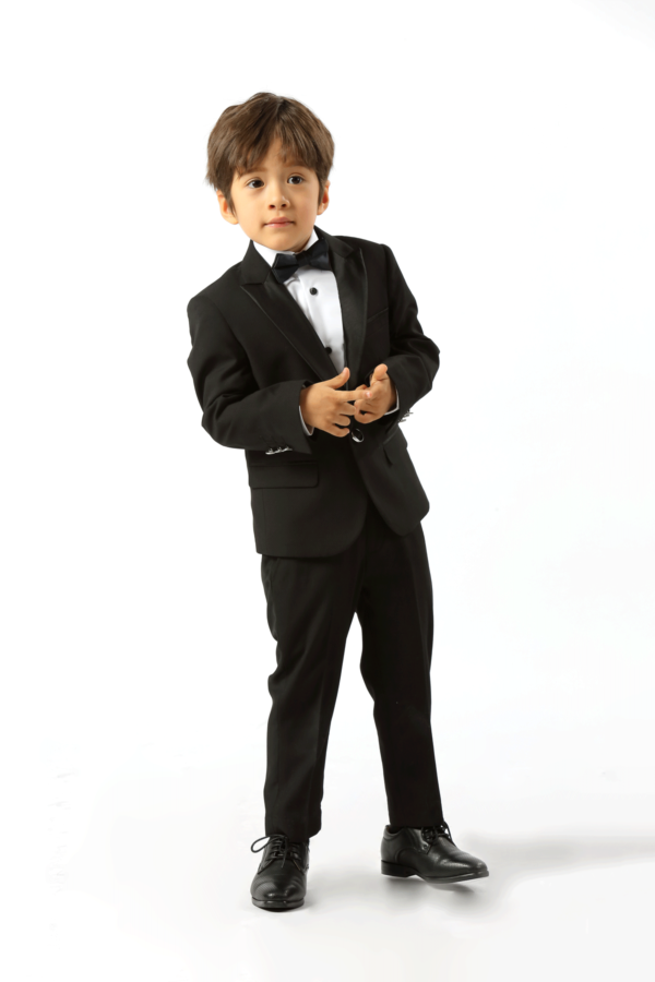 Edward pin dot fine texture boys tuxedo - Image 2