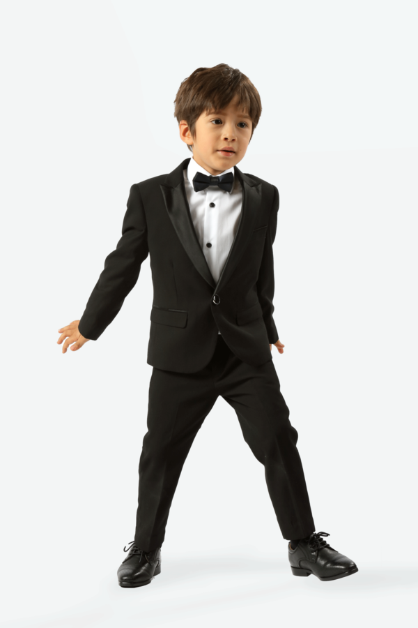 Edward pin dot fine texture boys tuxedo - Image 4