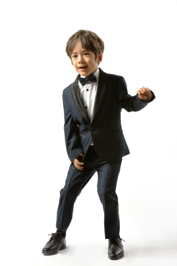 Max fine textured boys suit - Image 2