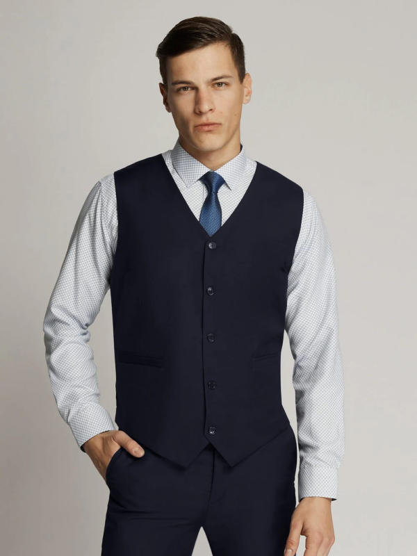 James fine twill plain vest - Image 4