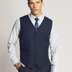 James fine twill plain vest