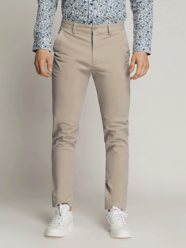 Ledger peach finish fine cotton drill slim fit chino - Image 4