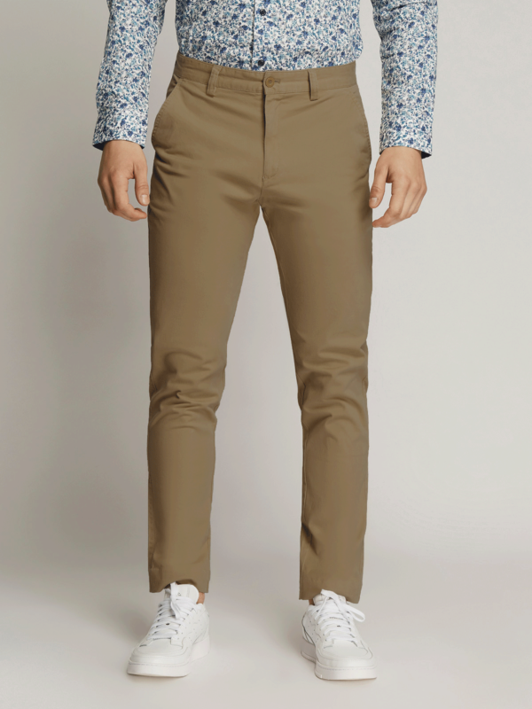 Ledger peach finish fine cotton drill slim fit chino - Image 3