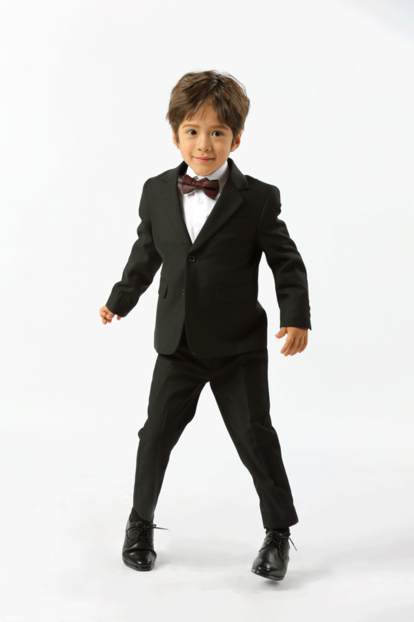 James fine twill plain boys suit