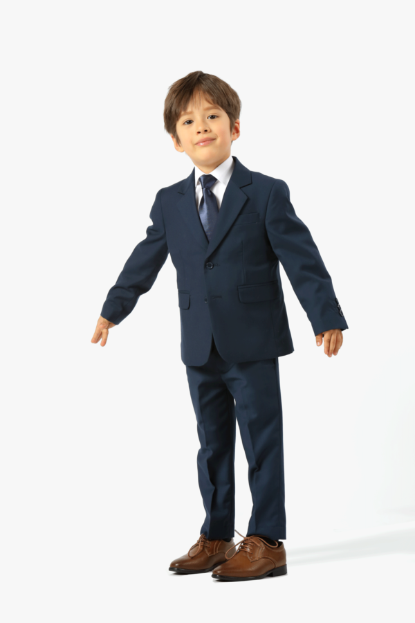 James fine twill plain boys suit - Image 3